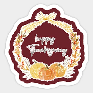 Happy Thanksgiving Days Sticker